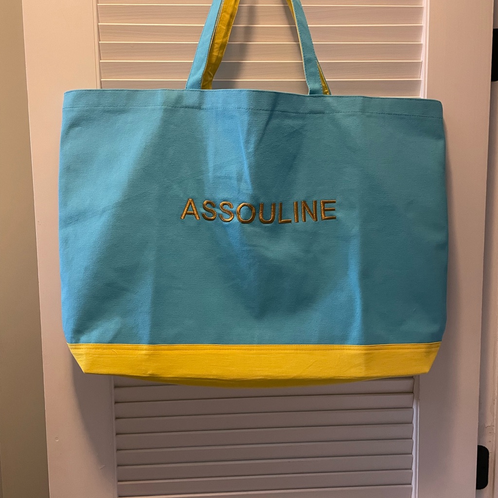 Assouline Turquoise And Yellow Tote